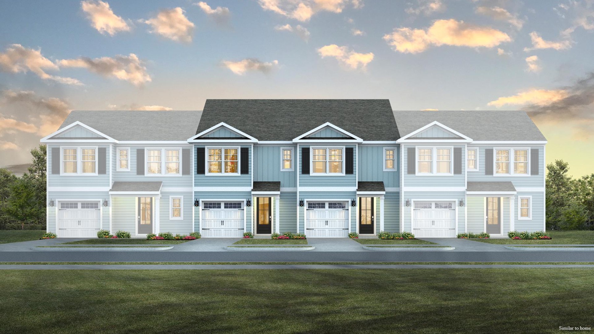 The Pearson floor plan is a 3-bedroom, 2.5-bath, 1,418 sq ft gem that combines modern convenience with style and charm. The Pearson is featured in our Indigo Preserve community in Leland, North Carolina.