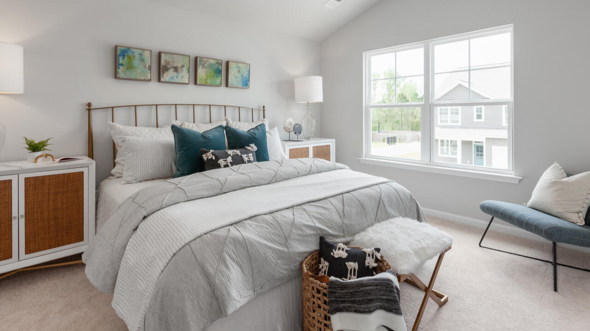 Upstairs, you'll find a generous primary suite featuring a walk-in closet, along with two additional guest bedrooms and a shared full bath, perfect for family or flexible living space. This thoughtfully designed layout provides the privacy you need with all the function you want.