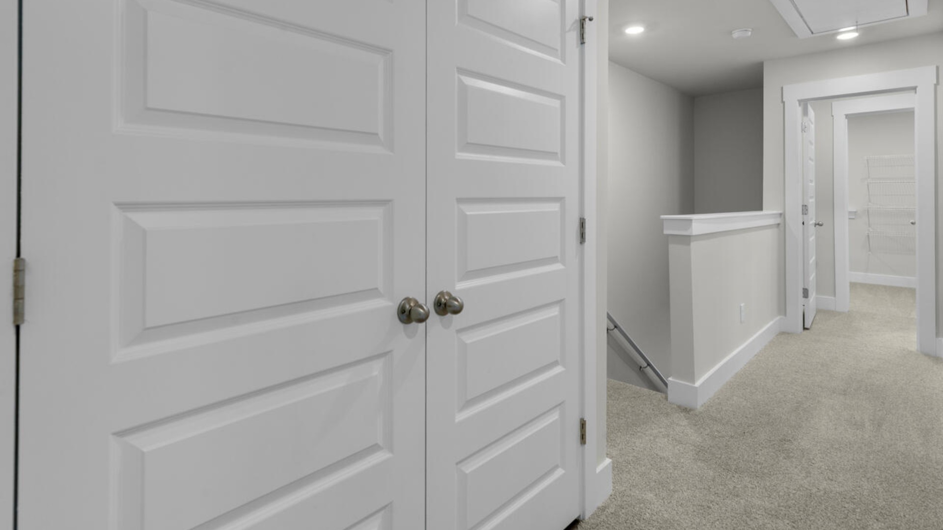 he second-floor primary bedroom is located at the front of the home and boasts a large bath and walk-in closet