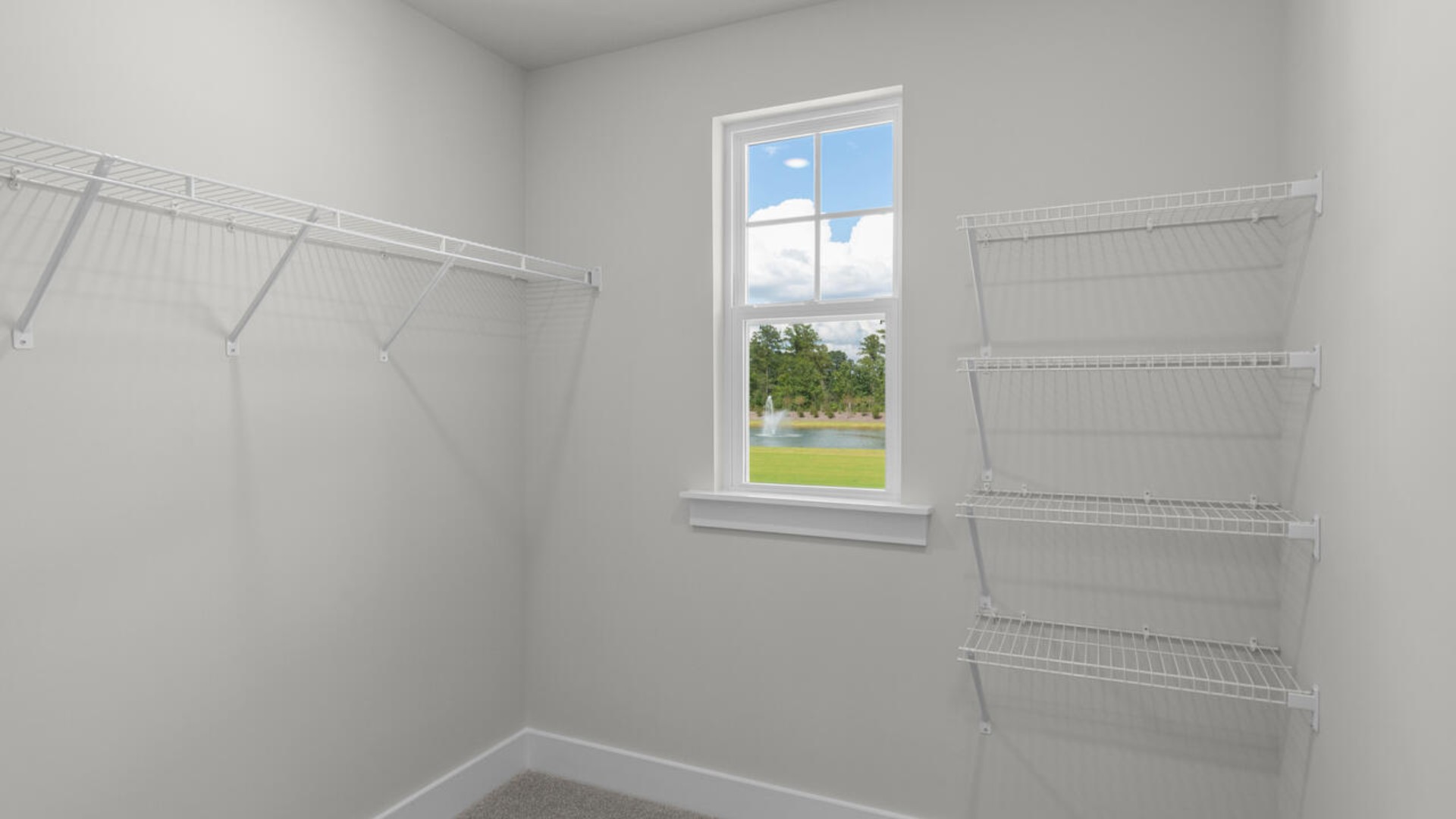 There are additional 2 bedrooms, 2 full bathrooms and laundry room at the back of the home. In every bedroom you’ll have carpeted floors and a closet in each room.