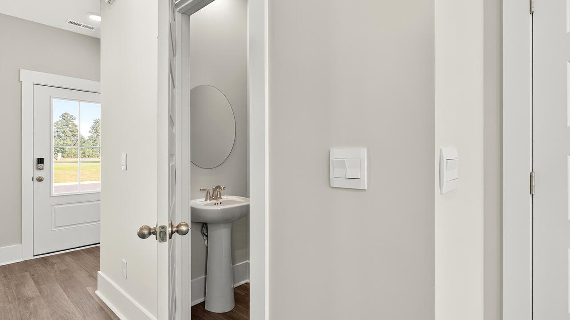 As you enter the home, you'll find a flex room which can be a great office space or even formal dining room.