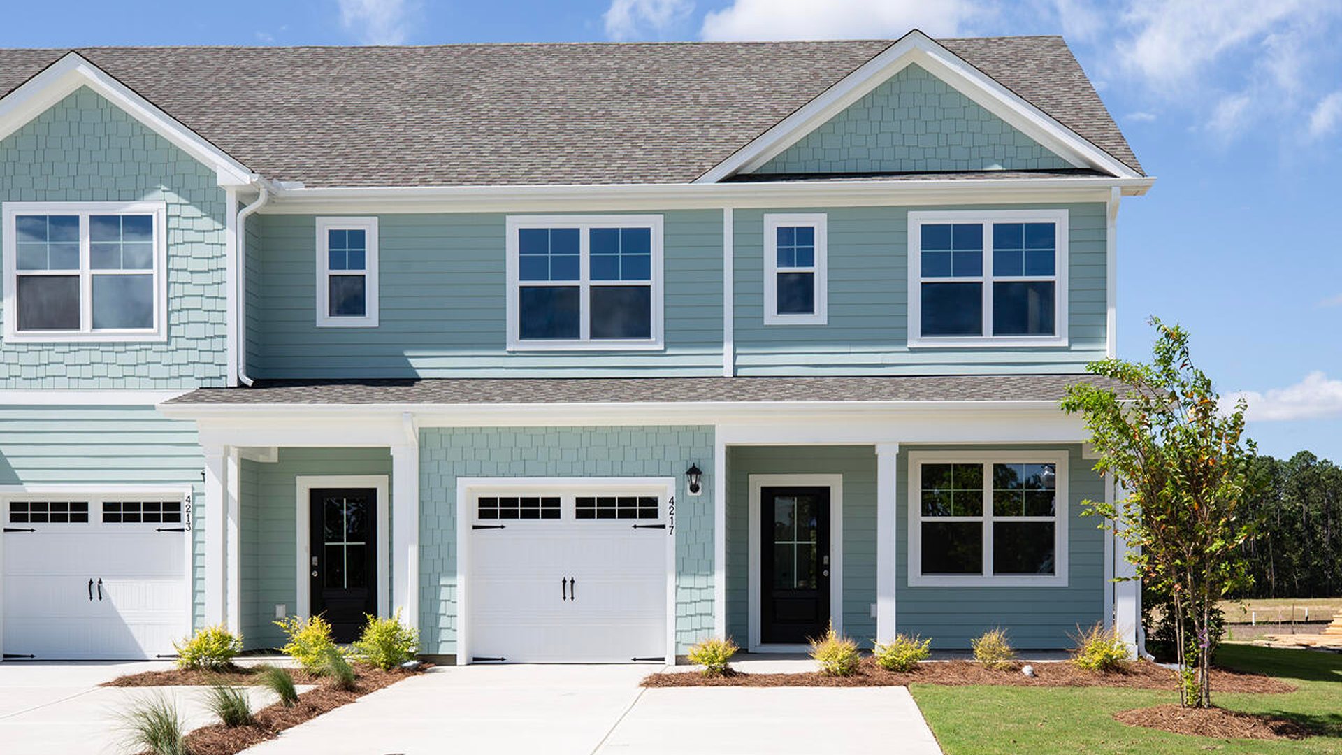 Welcome to 4225 Allsbrook Lane in Leland, North Carolina in our Indigo Preserve community. The Marion is a two-story townhome with 3 bedrooms, 2.5 Baths, 1,895 sq ft and 1 car garage in a prime location. This is end unit in this five unit townhome building