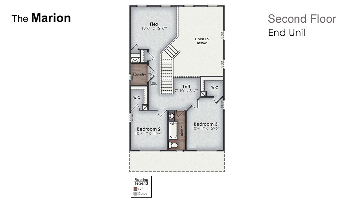 Inside these 4 bedrooms, 2-bathroom townhome, you'll find 1,895 square feet of comfortable living.