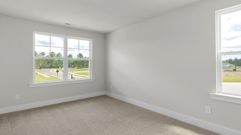 Upstairs, you'll find 2 additional bedrooms and a full jack and jill bath and can we just say ''closets galore''!