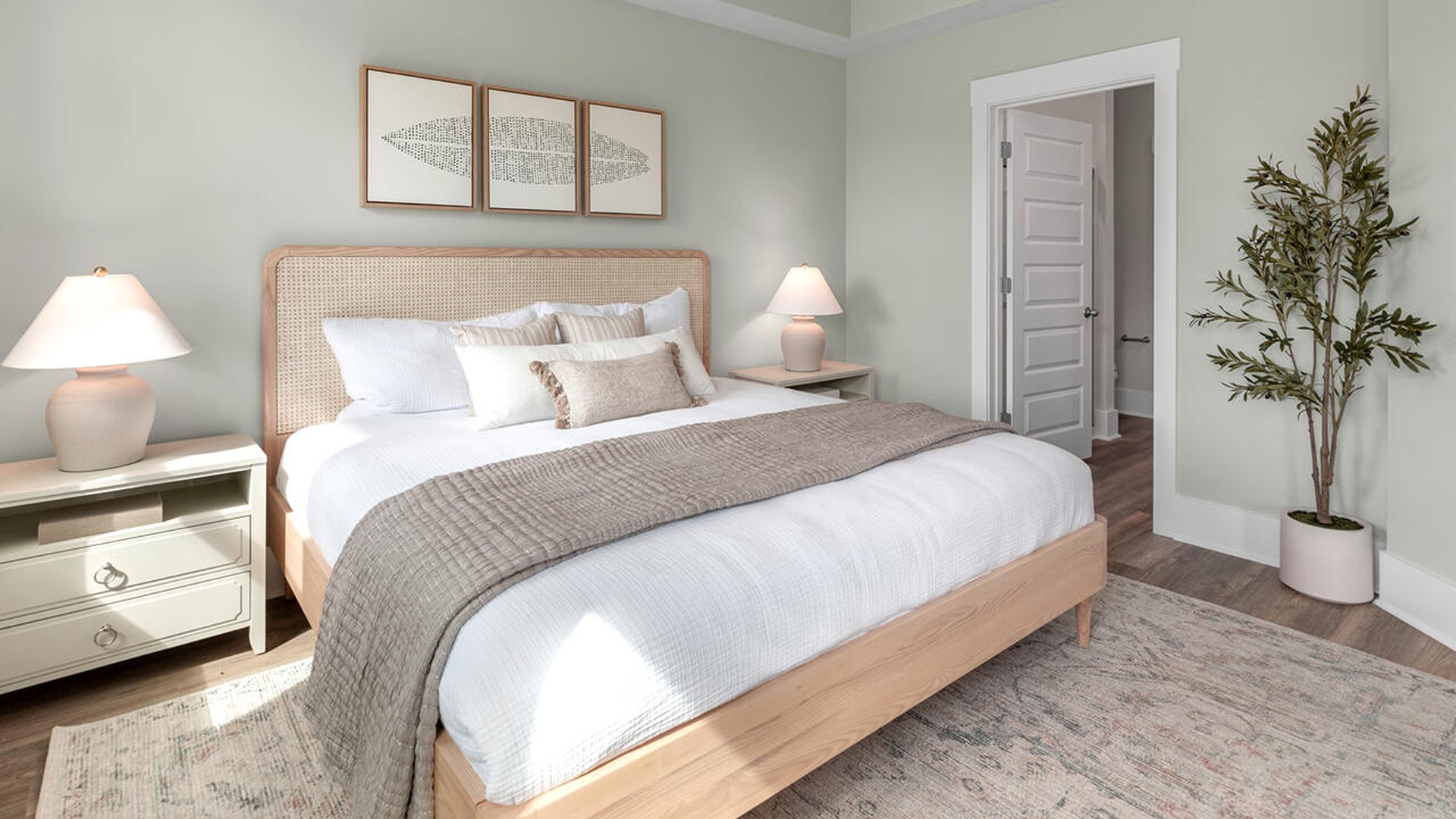 The first-floor primary bedroom boasts a large bath, double vanities and walk-in closet and convenient laundry room. On the second floor, you are greeted by a versatile loft space, two secondary bedrooms, laundry and a full bath.