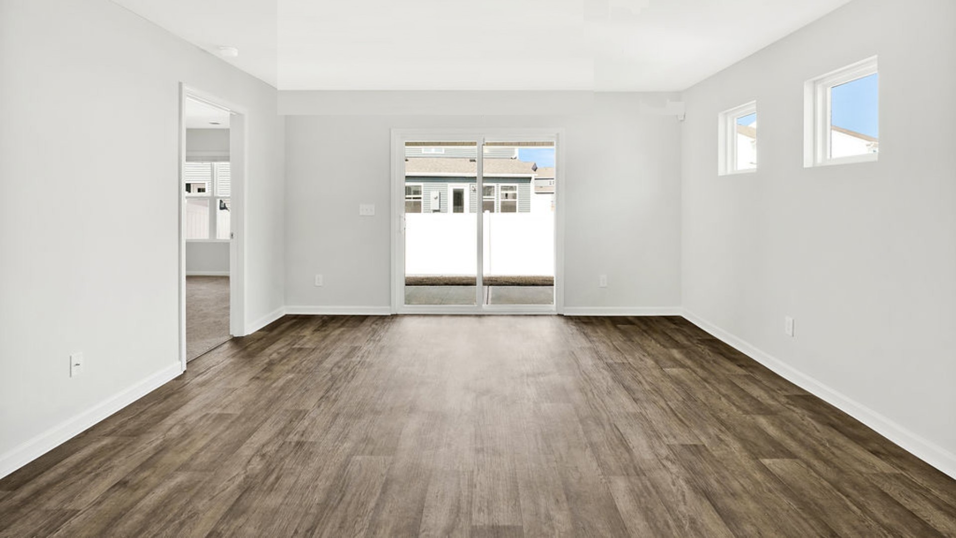 The kitchen features granite countertops, and stainless steel appliances, which are sure to both turn heads and make meal prep easy. You’ll never be too far from the action with the living and dining area right there.