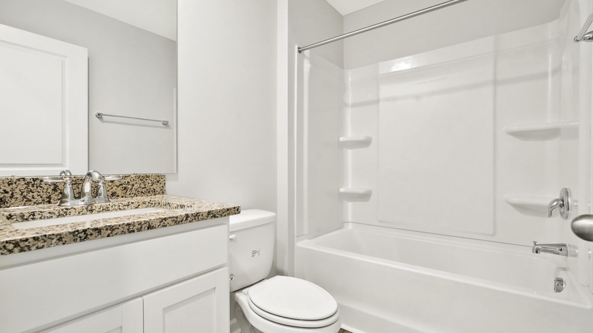 The primary bedroom has its own attached bathroom that features a walk-in closet and all the space you need to get ready in the morning. Sharing a sink isn’t a worry with the double vanity, and you also get additional privacy with a separate door for the toilet and shower.