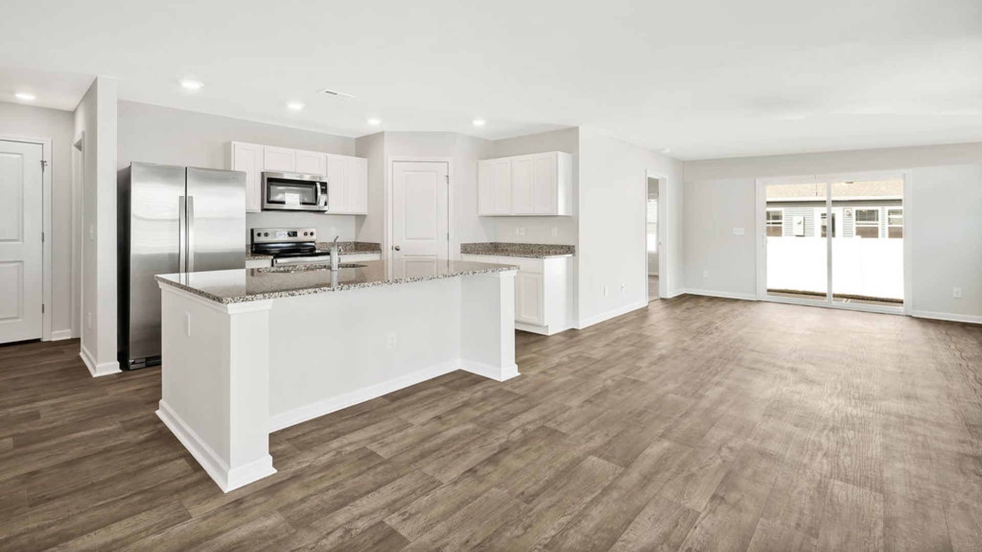Inside this 3 bedroom, 2 bathroom home, you’ll find 1,397 square feet of comfortable living. The living area is an open concept, where your kitchen, living, and dining areas blend seamlessly into a space perfect for everyday living and entertaining.