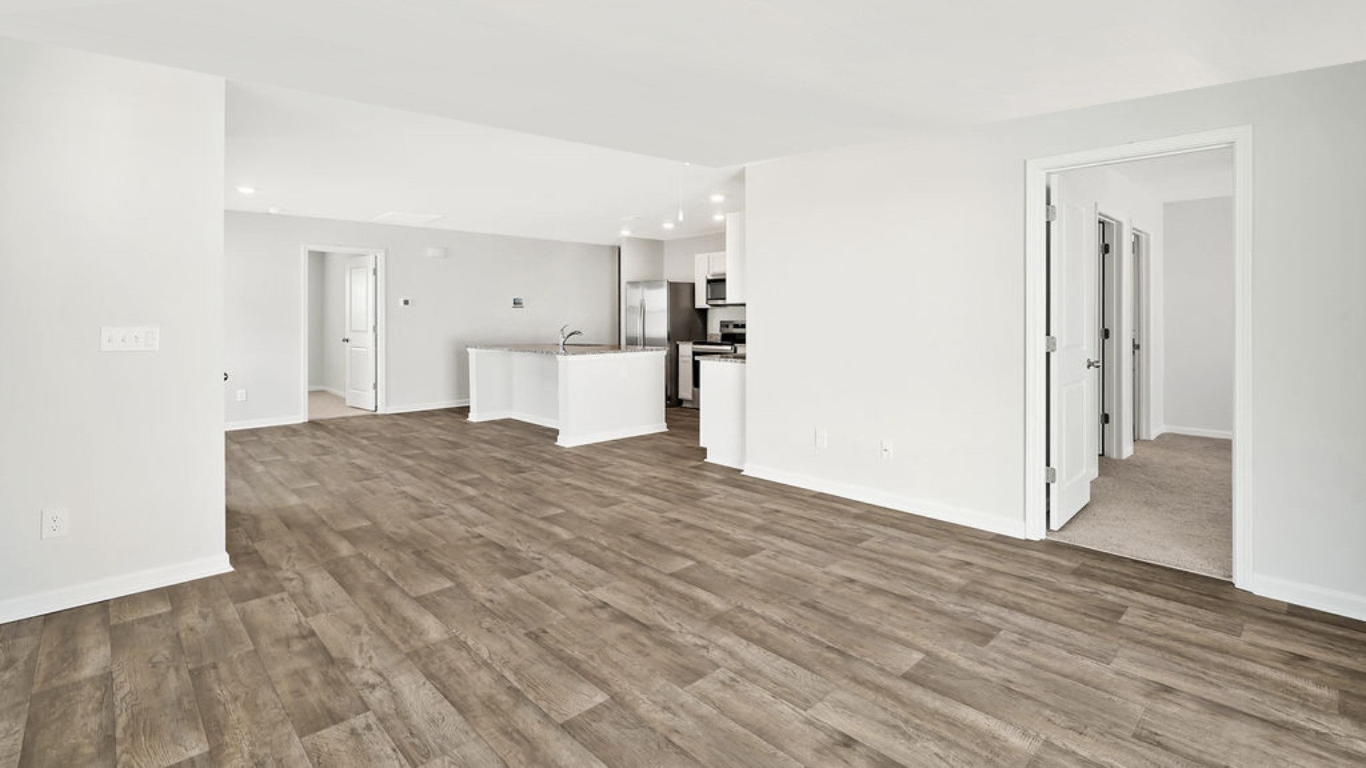 Inside this 3 bedroom, 2 bathroom home, you’ll find 1,397 square feet of comfortable living. The living area is an open concept, where your kitchen, living, and dining areas blend seamlessly into a space perfect for everyday living and entertaining.