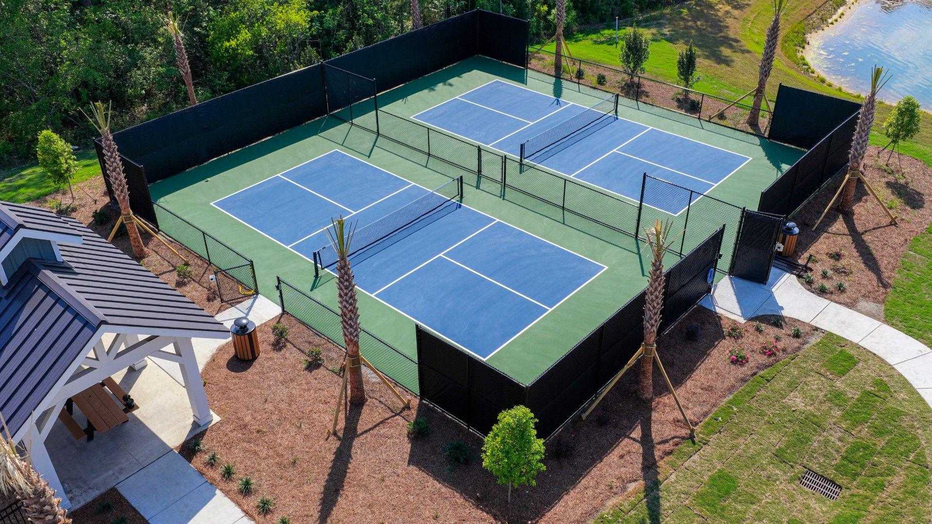 Homeowners will enjoy the future Amenity Center that will include a resort-style pool, clubhouse with kitchen, playground, pickleball courts, fire pit, and pocket park.