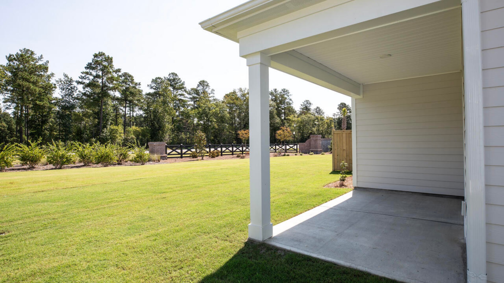 Enjoy the covered porch perfect for entertaining and enjoying the Carolina evenings.