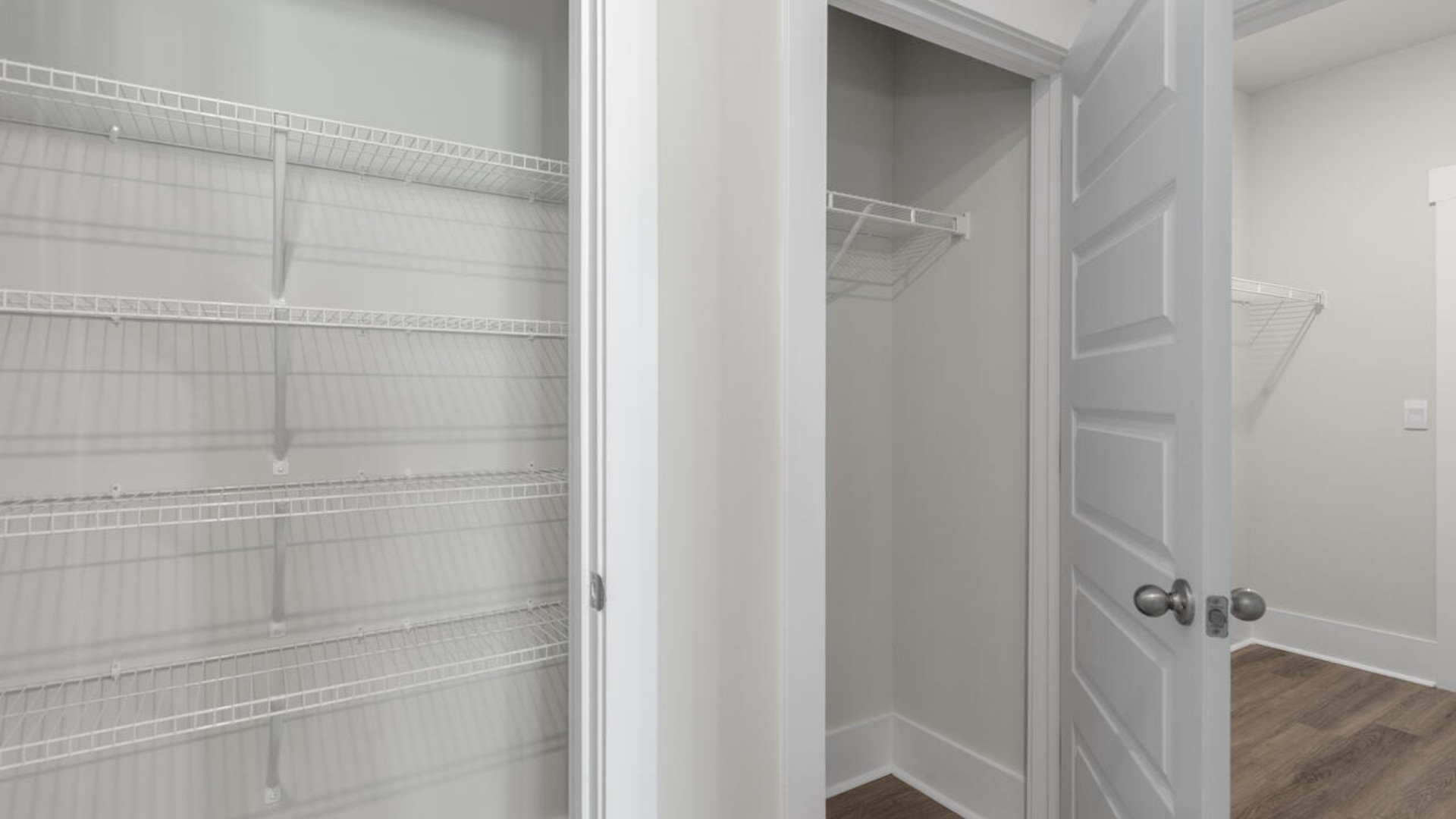 The primary bedroom has its own attached bathroom that features a walk-in closet and all the space you need to get ready in the morning.