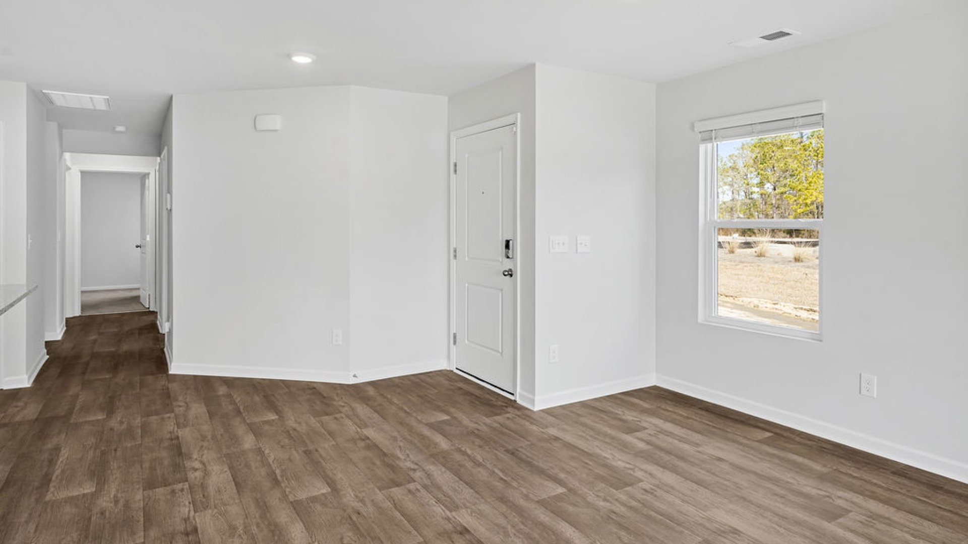 Inside this 4-bedroom, 2-bathroom home, you’ll find 1,519 square feet of comfortable living. The living area is an open concept, where your kitchen, living, and dining areas blend seamlessly into a space perfect for everyday living and entertaining.