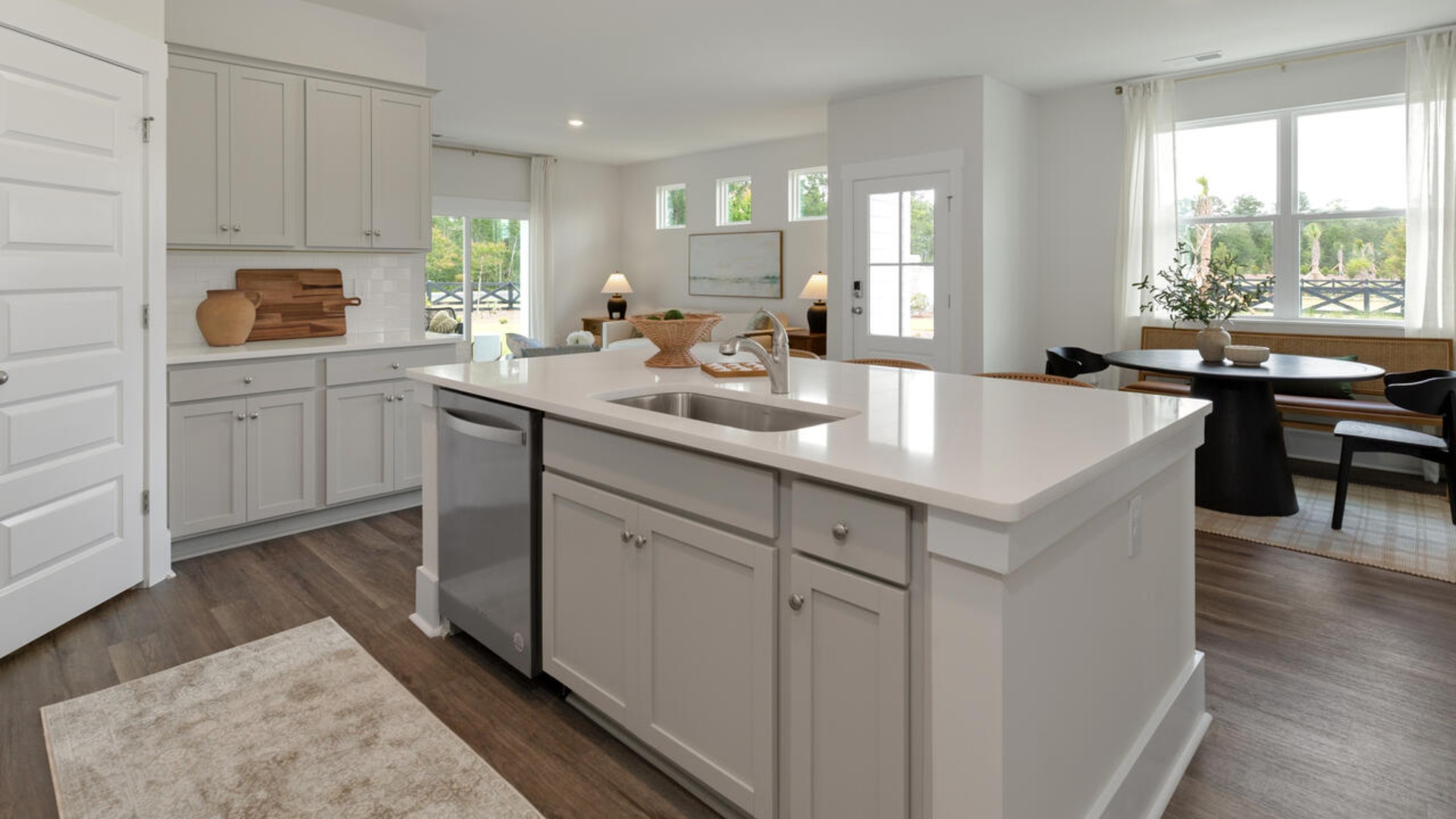 The Tuscan II is a one level paired ranch floorplan featured in our Indigo Preserve community in Leland, North Carolina. Step into one of our floorplans featuring a seamless blend of modern design and functionality.  Inside 3-bedroom, 2-bathroom home, you’ll find 1,397 square feet of comfortable living.