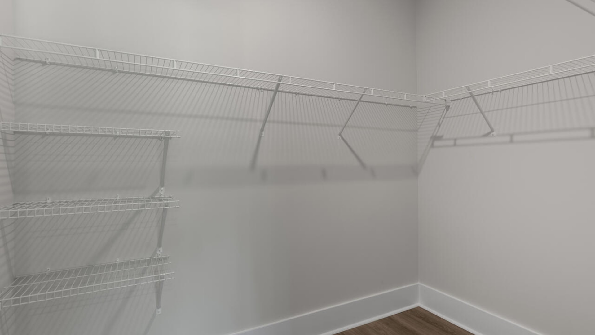 The primary bedroom has its own attached bathroom that features a walk-in closet and all the space you need to get ready in the