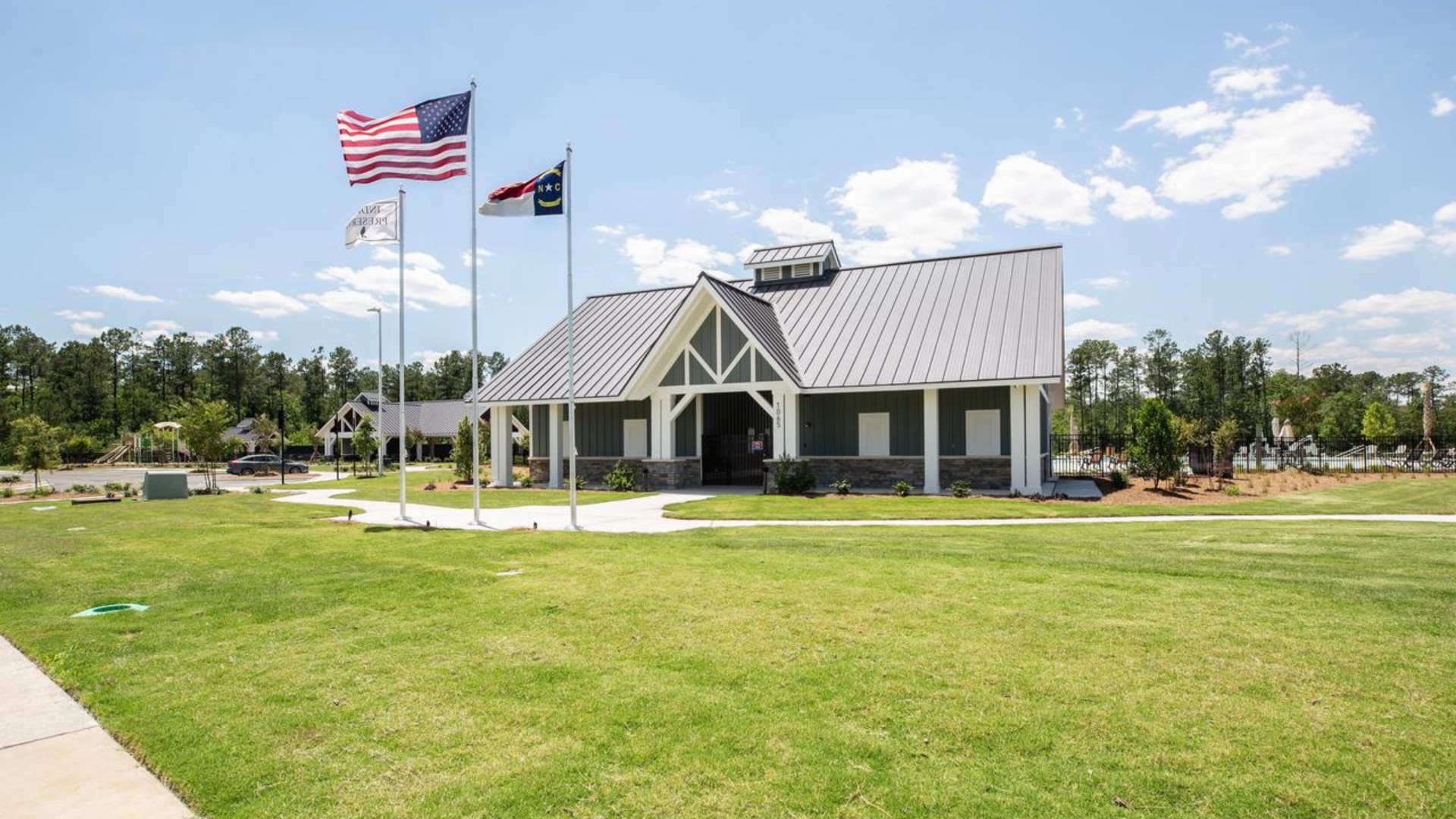 Homeowners will enjoy the future Amenity Center that will include a resort-style pool, clubhouse with kitchen, playground, pickleball courts, fire pit, and pocket park.