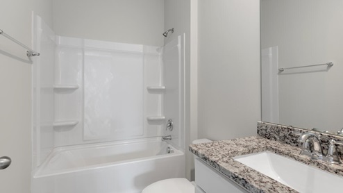 In every bedroom you’ll have carpeted floors and a closet in each room. Whether these rooms become bedrooms, office spaces, or other bonus rooms, there is sure to be comfort.