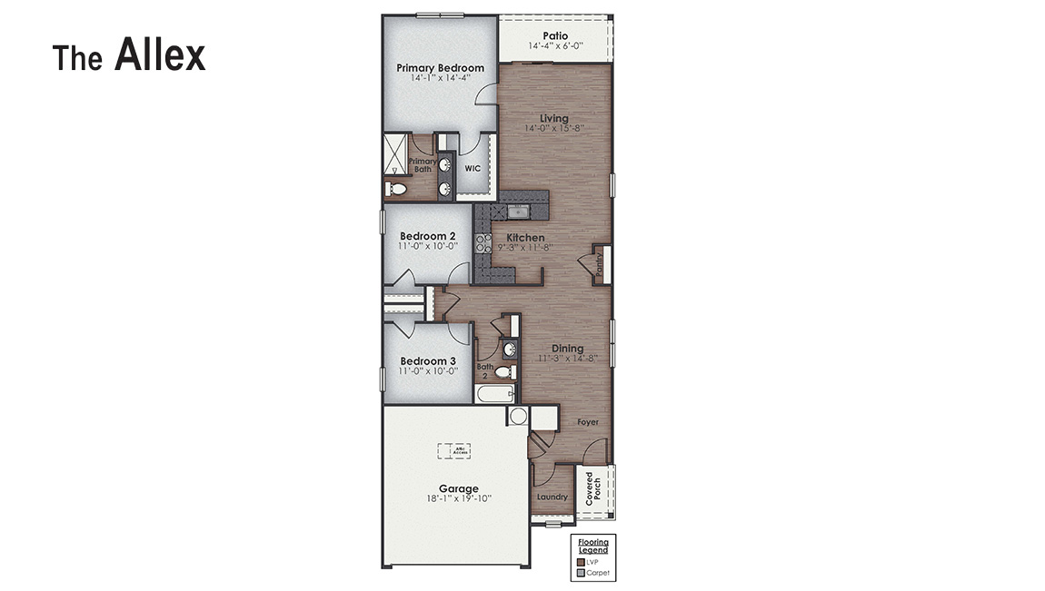 Inside this 3 bedroom, 2 bathroom home, you’ll find 1,459 square feet of comfortable living. This one-story concrete block constructed home is meticulously designed to optimize living space through an open-concept layout.
