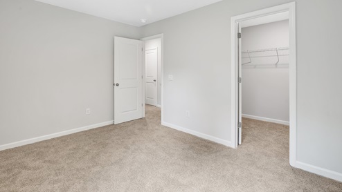 In every bedroom you’ll have carpeted floors and a closet in each room. Whether these rooms become bedrooms, office spaces, or other bonus rooms, there is sure to be comfort.
