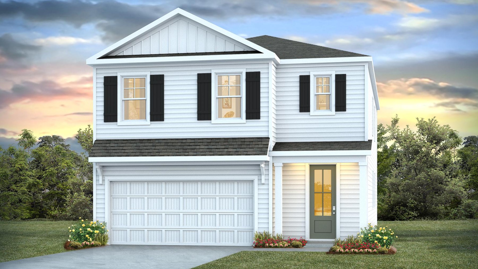 Inside this 5 bedroom, 3 bathroom home, you’ll find 2,368 square feet of comfortable living.  Upon entering, you’ll be greeted by a foyer inviting you to the center of the home. At its heart, you’ll find a spacious family room and dining room that blend with the kitchen, creating an airy feel. The chef’s kitchen has modern appliances, ample cabinet space, a walk-in pantry, and a breakfast bar, perfect for cooking and casual dining. Adjacent to the kitchen is a bedroom, providing privacy and comfort.