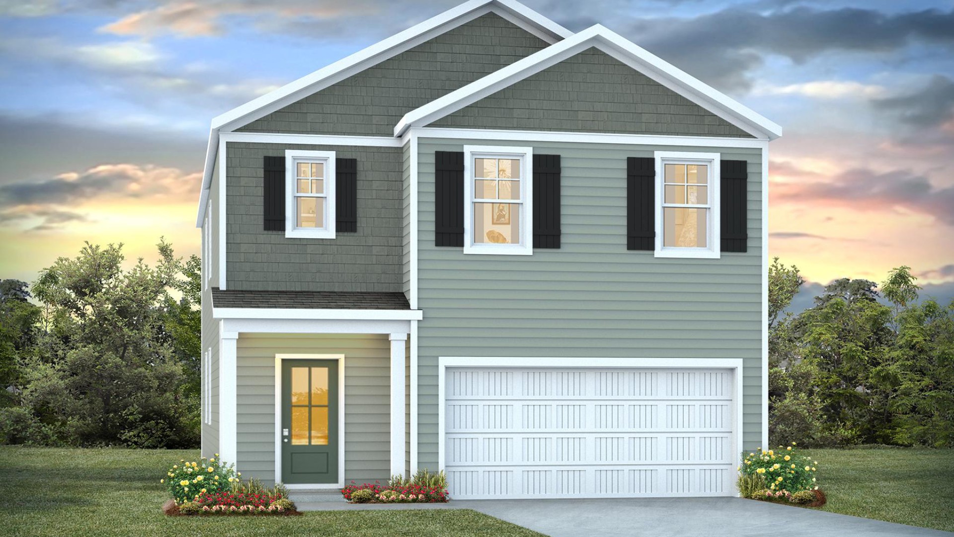 Inside this 5 bedroom, 3 bathroom home, you’ll find 2,368 square feet of comfortable living.  Upon entering, you’ll be greeted by a foyer inviting you to the center of the home. At its heart, you’ll find a spacious family room and dining room that blend with the kitchen, creating an airy feel. The chef’s kitchen has modern appliances, ample cabinet space, a walk-in pantry, and a breakfast bar, perfect for cooking and casual dining. Adjacent to the kitchen is a bedroom, providing privacy and comfort.