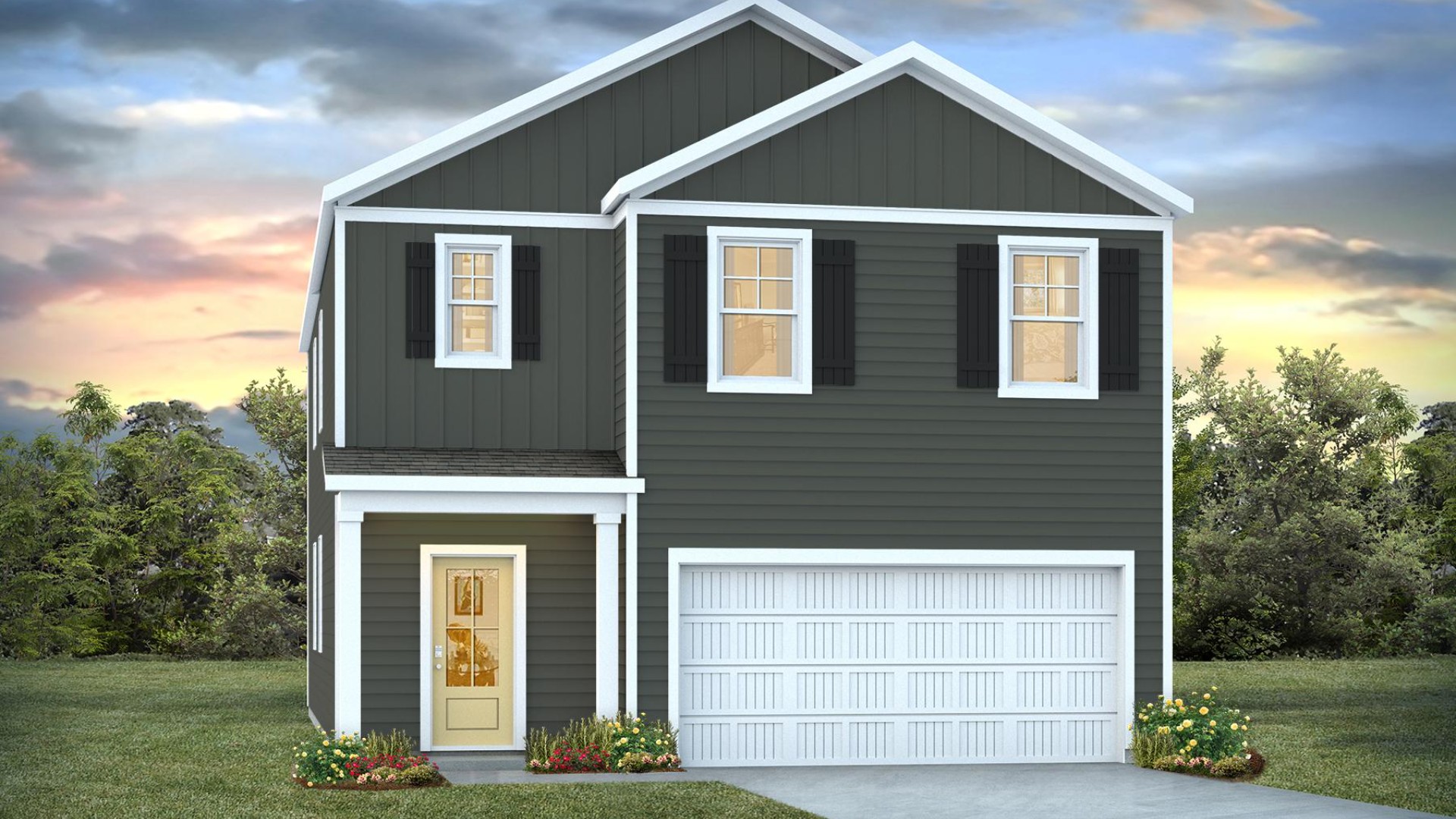 Inside this 5 bedroom, 3 bathroom home, you’ll find 2,368 square feet of comfortable living.  Upon entering, you’ll be greeted by a foyer inviting you to the center of the home. At its heart, you’ll find a spacious family room and dining room that blend with the kitchen, creating an airy feel. The chef’s kitchen has modern appliances, ample cabinet space, a walk-in pantry, and a breakfast bar, perfect for cooking and casual dining. Adjacent to the kitchen is a bedroom, providing privacy and comfort.