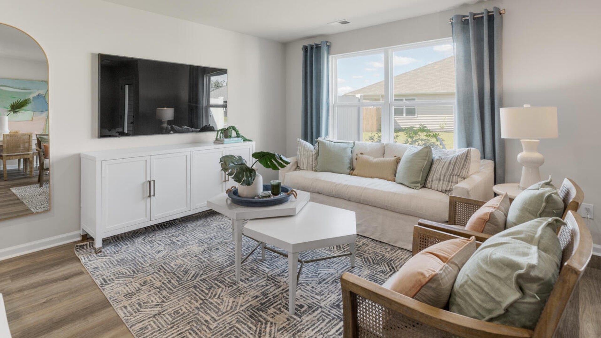 You’ll love the open concept design, never too far from the action with the living and dining area right there.