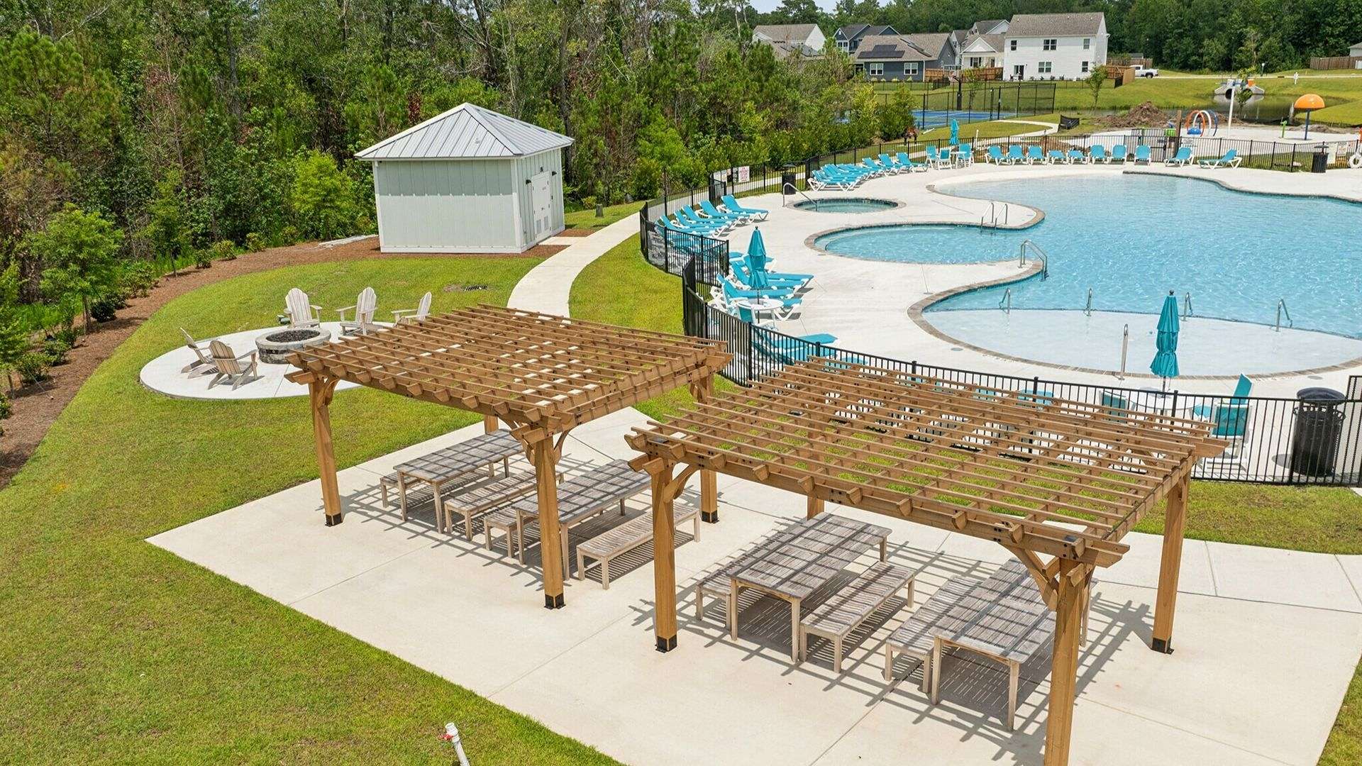 Homeowners will enjoy the amenity center that includes a swimming pool, multi-sport court, splashpad, playground, and fire pit, ensuring a well-rounded and enjoyable living experience.