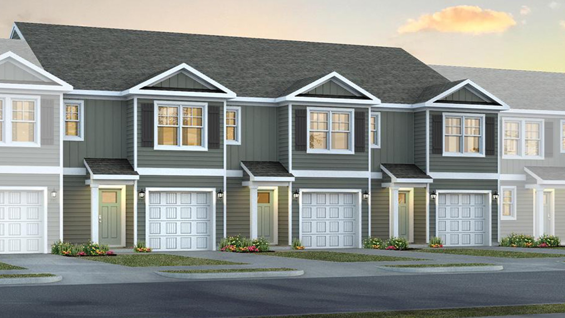 , The Pearson is a 3 bedroom, 2.5 bath, 1,418 square feet, two-story floor plan with a single-car garage.