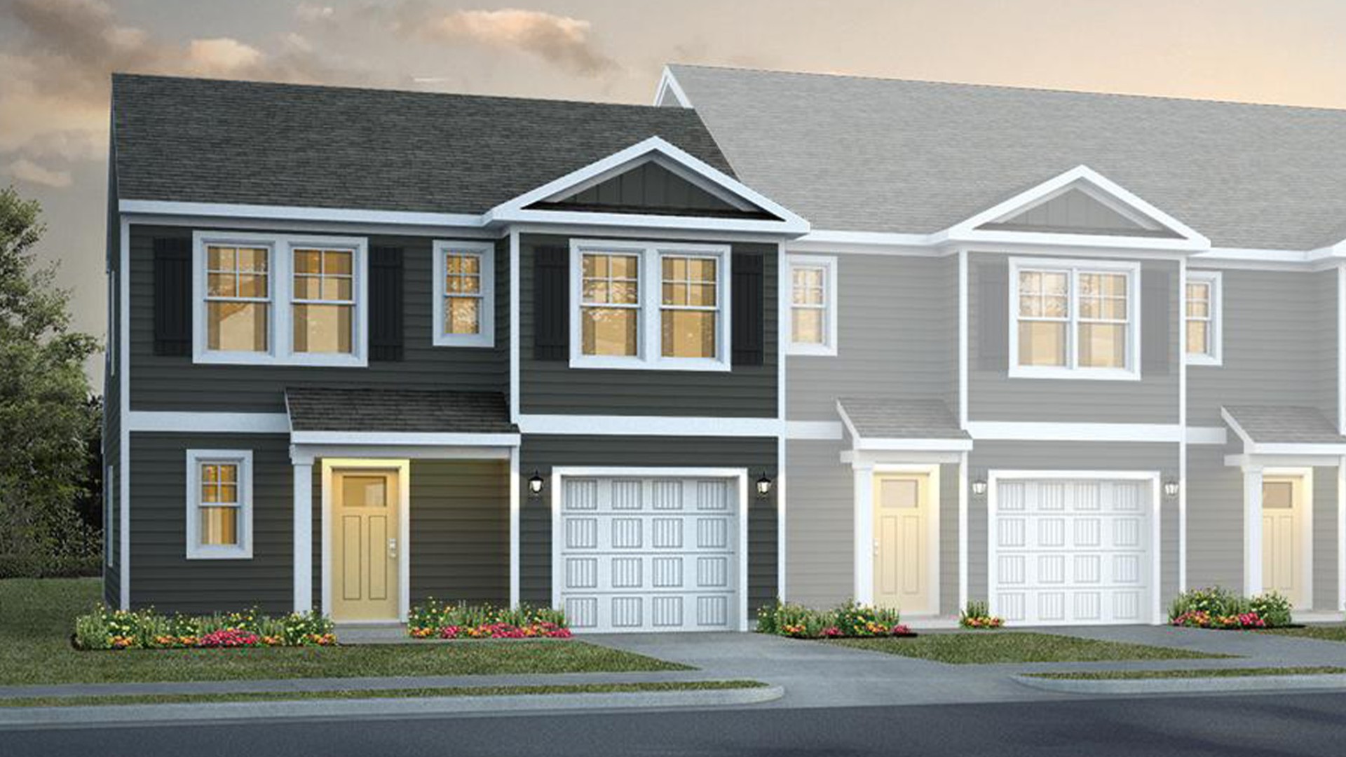 Welcome to the Norman a two-story townhome with 4 bedrooms, 2.5 Baths, 1,763 sq ft and 1 car garage