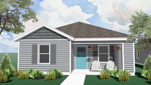New Homes in Wilmington NC. The Lewis is one of our newest cottage floorplans designed for small home living and comfort. When you enter this home through the delightful front covered porch