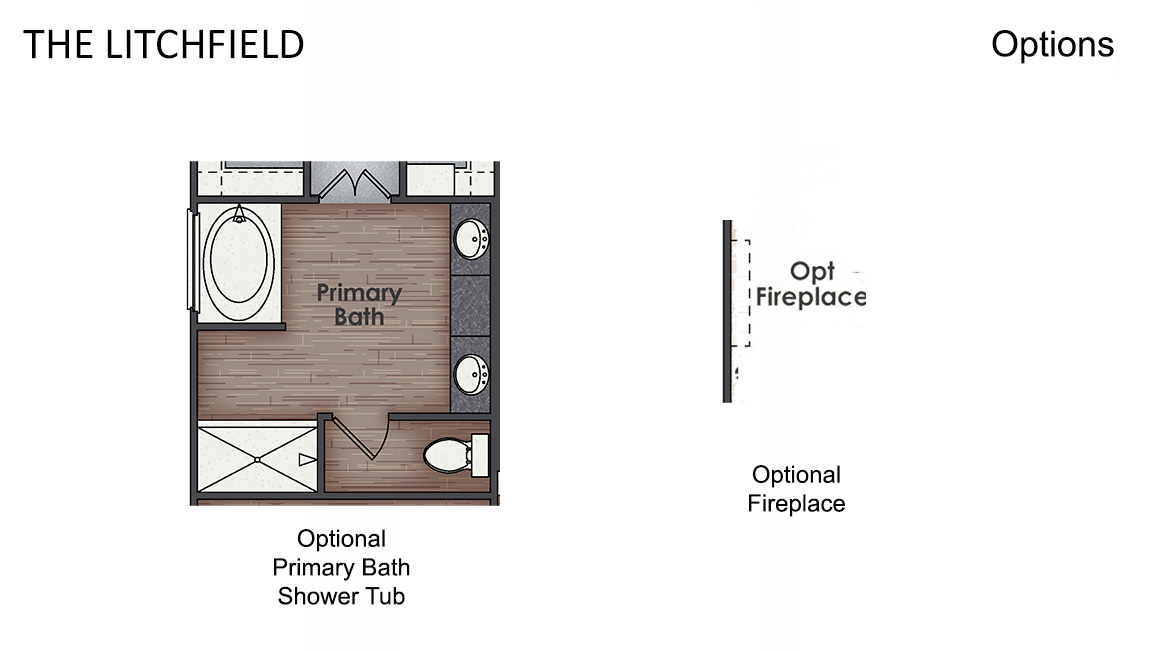 The Litchfield is 3 bedrooms, 2 bath, 1,983 sq ft and one of our most desirable single story homes.