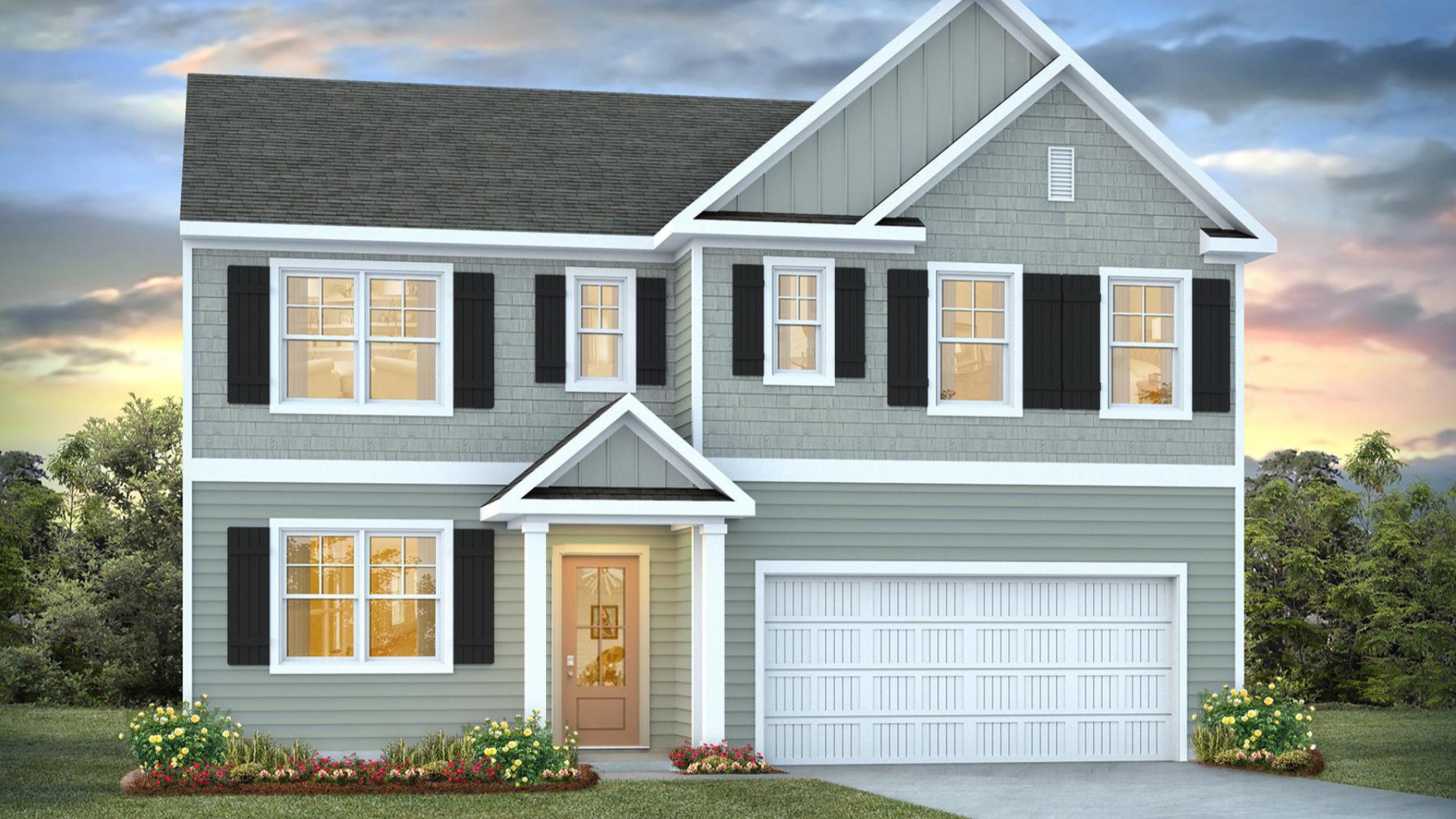 Step into the Hayden at The Grove at Blake Farm, located in Wilmington, North Carolina, one of our floorplans featuring a seamless blend of modern design and functionality. The Hayden is a two-story plan with 5 bedrooms and 3 bathrooms in 2,511 square feet.