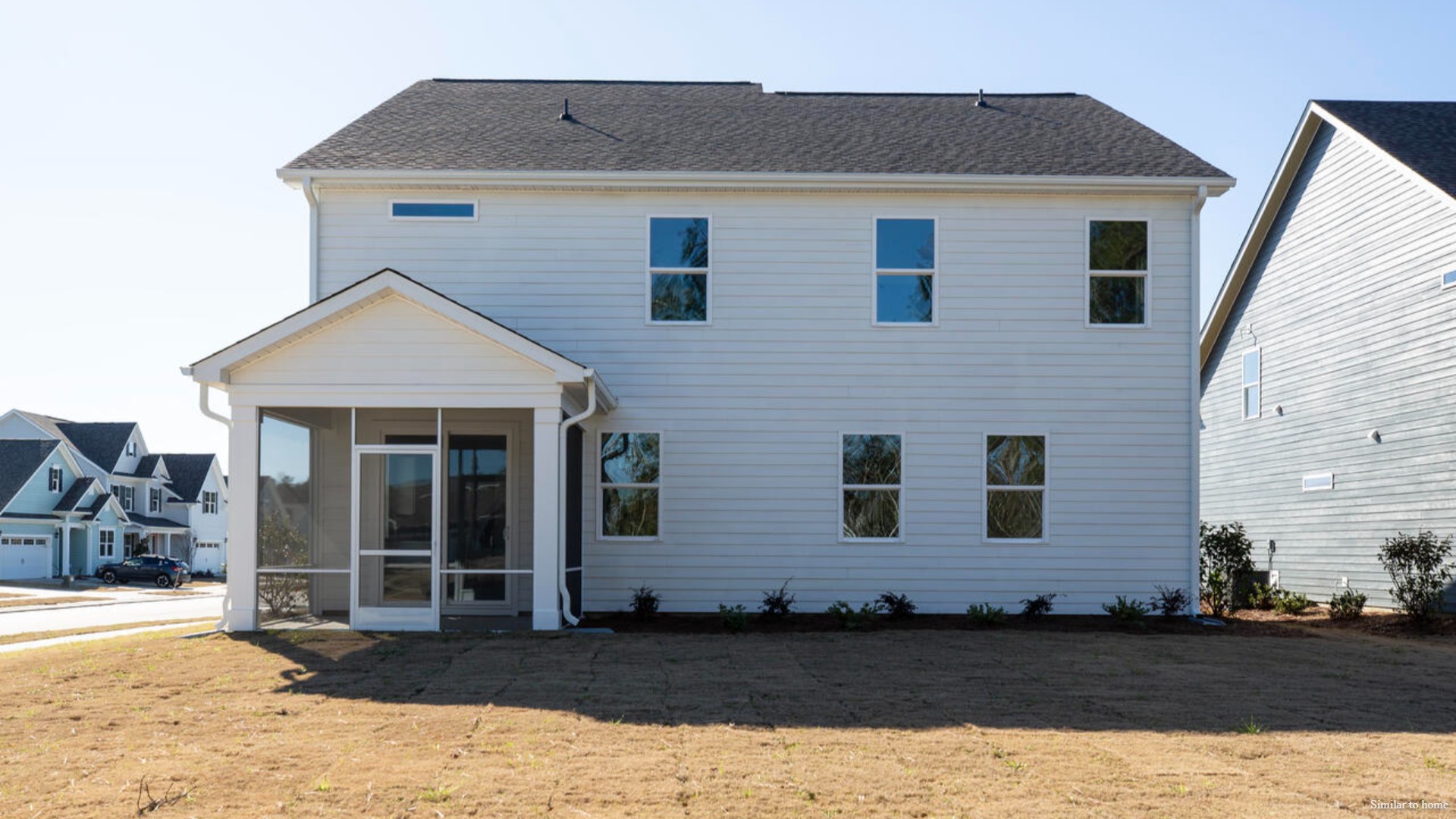 Enjoy the covered porch perfect for entertaining and enjoying the Carolina evenings.