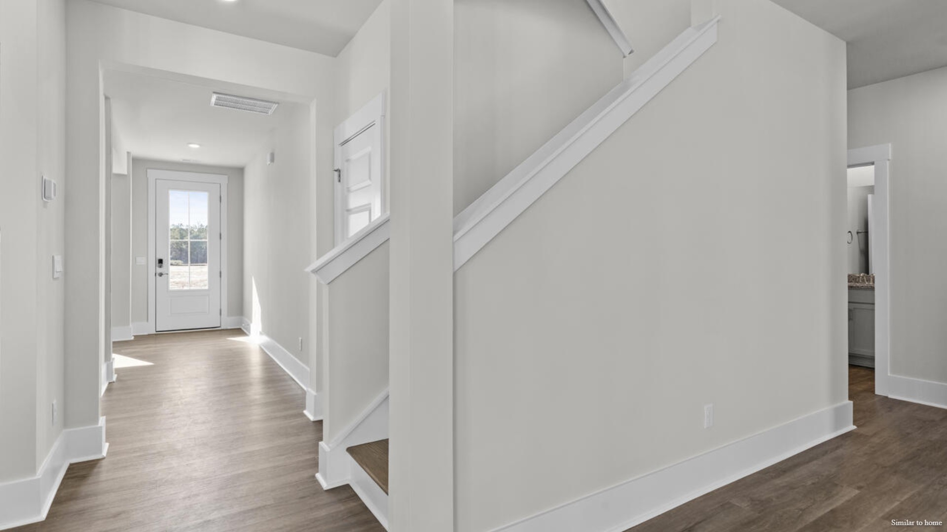 The kitchen is loaded with features including a granite island, 36'' cabinets, stainless-steel appliances and is open and expansive with a large island that overlooks the living room and the eat in kitchen area.