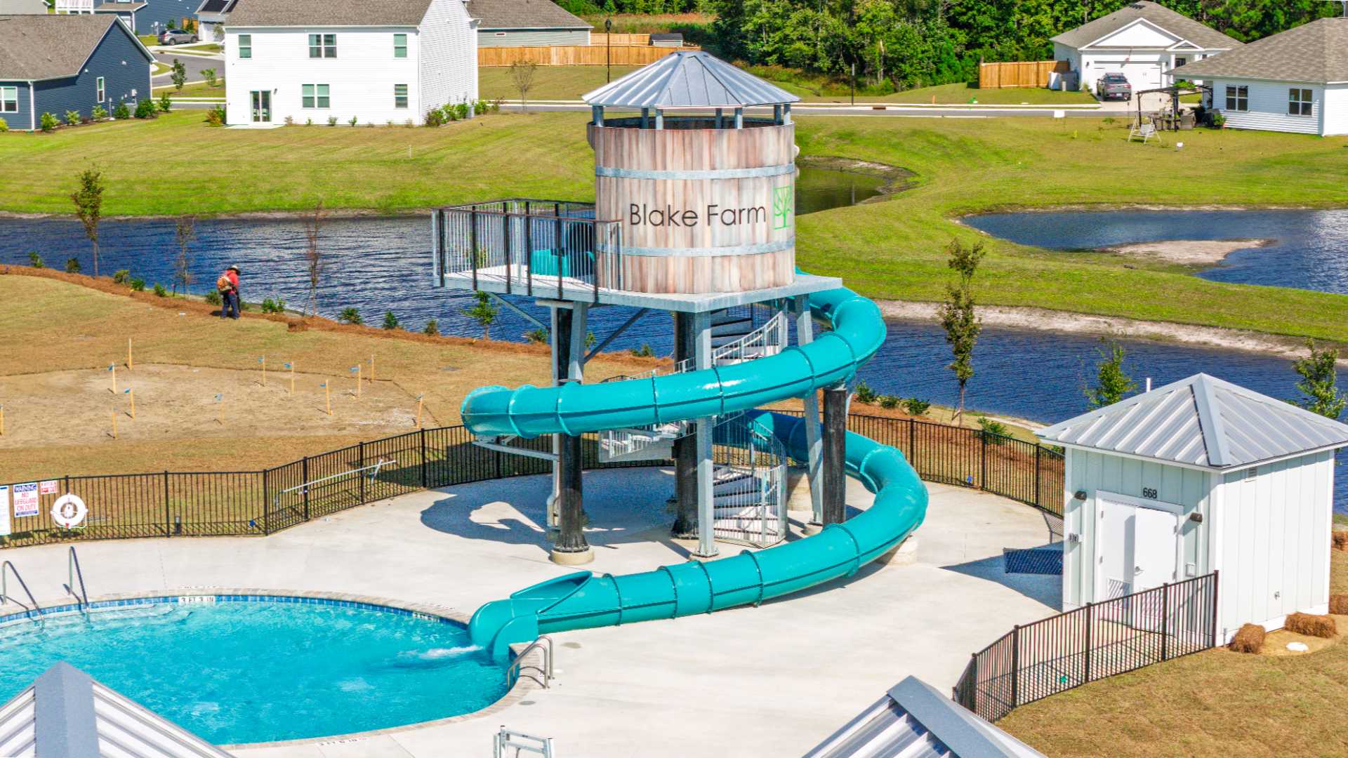 The amenity center that will include a swimming pool, multi-sport court, splashpad, playground, and fire pit, ensuring a well-rounded and enjoyable living experience.