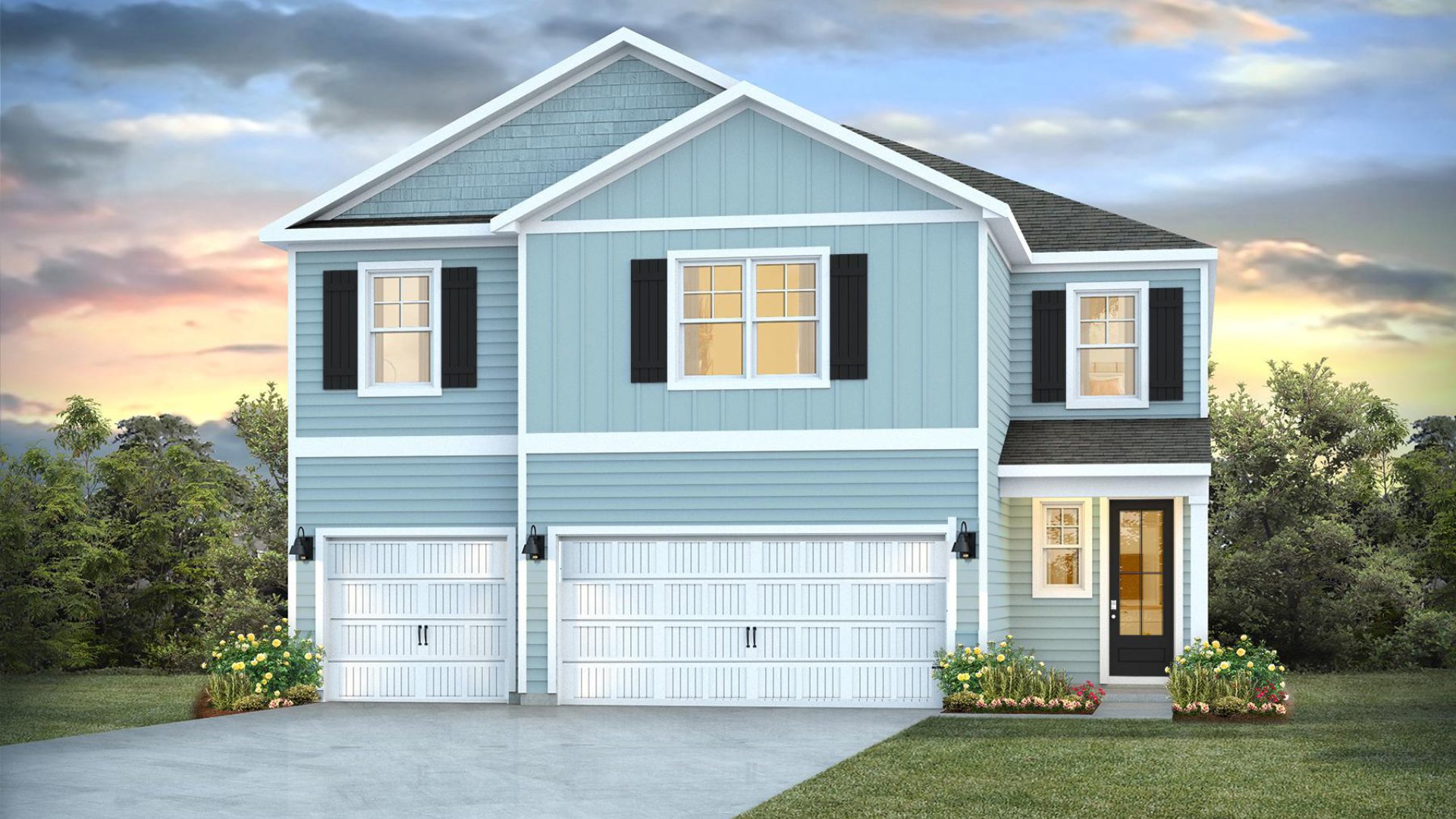 Experience the perfect blend of open-concept design and thoughtful privacy in the Glencoe located in Blake Farm, Wilmington NC. Inside this 5-bedroom, 4.5-bathroom home, you’ll find 3,503 square feet of comfortable living.