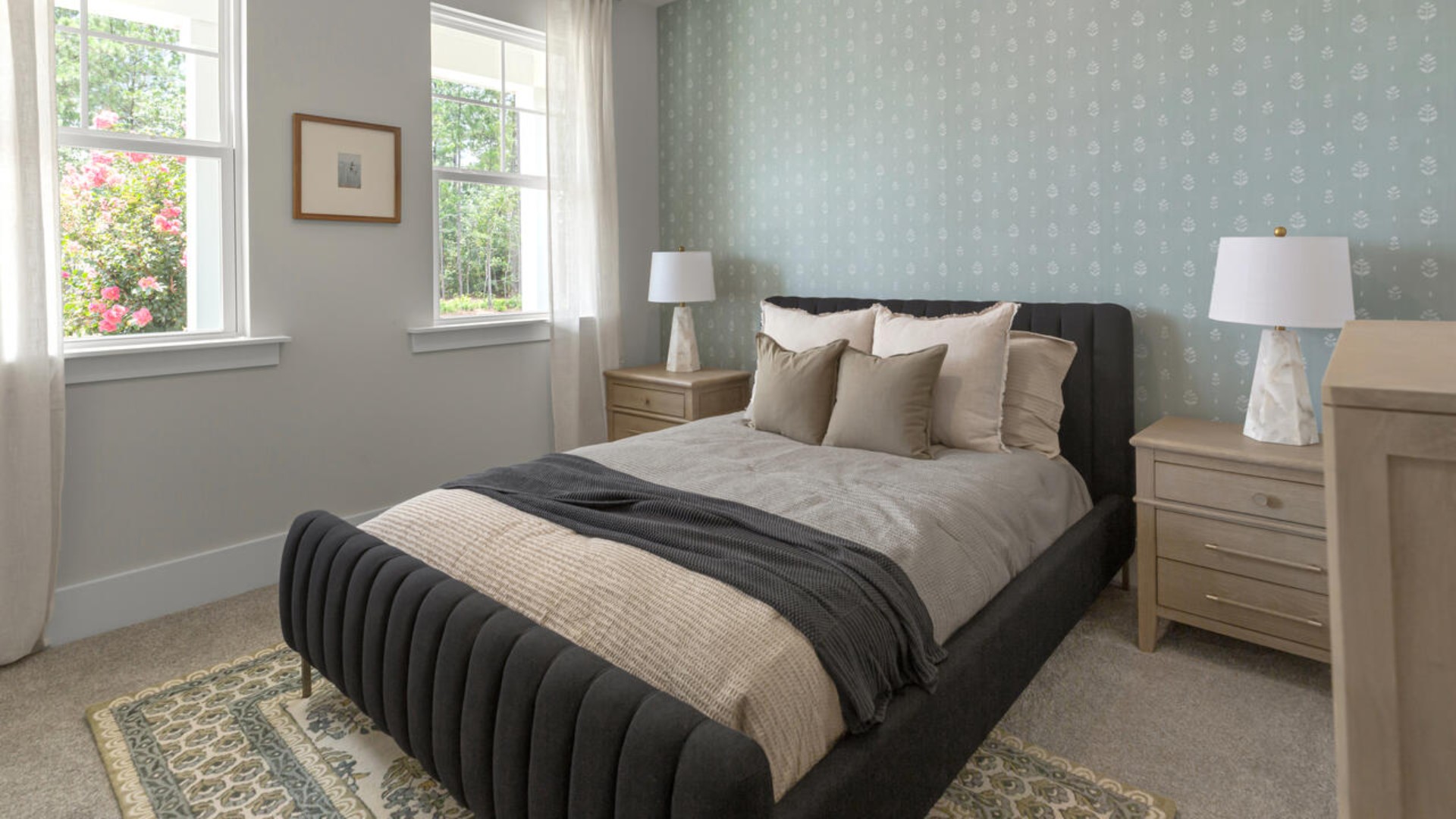 A large primary suite with bath that features separate sinks, granite countertops and a large walk-in closet. Whether these rooms become bedrooms, office spaces, or other bonus rooms, there is sure to be comfort. In every bedroom you’ll have carpeted floors and a closet in each room. Whether these rooms become bedrooms, office spaces, or other bonus rooms, there is sure to be comfort.