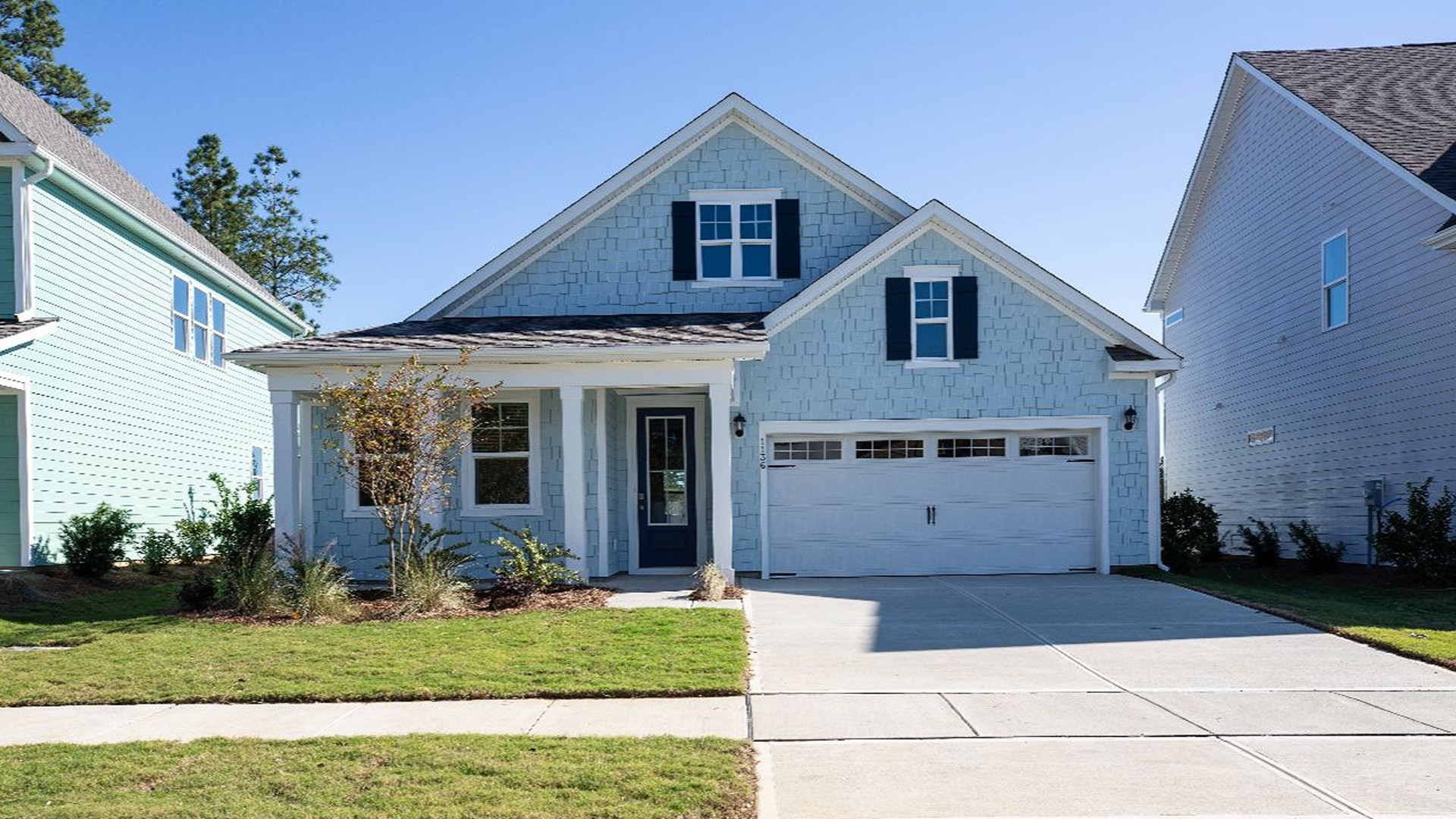 The Darby is a beautiful home with 3 bedrooms, 2 full baths and two car garage. This open concept home features 9 ft. ceilings, granite kitchen counter tops, walk-in pantry, over-sized kitchen island, ample storage space, and granite countertops in the bathrooms.