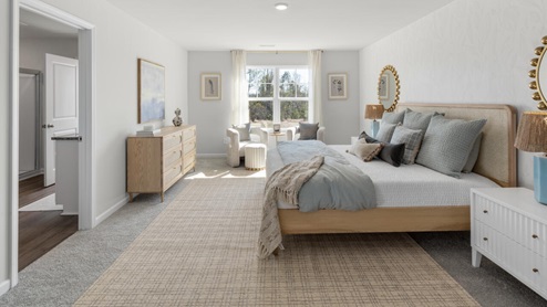 The primary suite on the second level offers a luxurious Primary bath with a soaking garden tub and separate shower, private bathroom, double vanities and a large walk-in clo