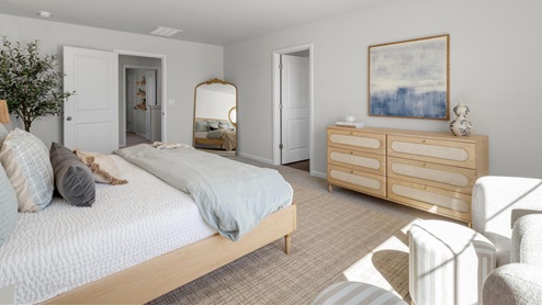 The primary suite on the second level offers a luxurious Primary bath with a soaking garden tub and separate shower, private bathroom, double vanities and a large walk-in clo