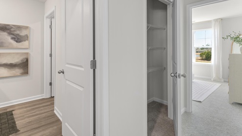 There are 3 additional bedrooms, a full bathroom, a walk-in laundry room, and a loft-style living room on the second level. Enjoy the patio perfect for entertaining and enjoying the Carolina evenings.