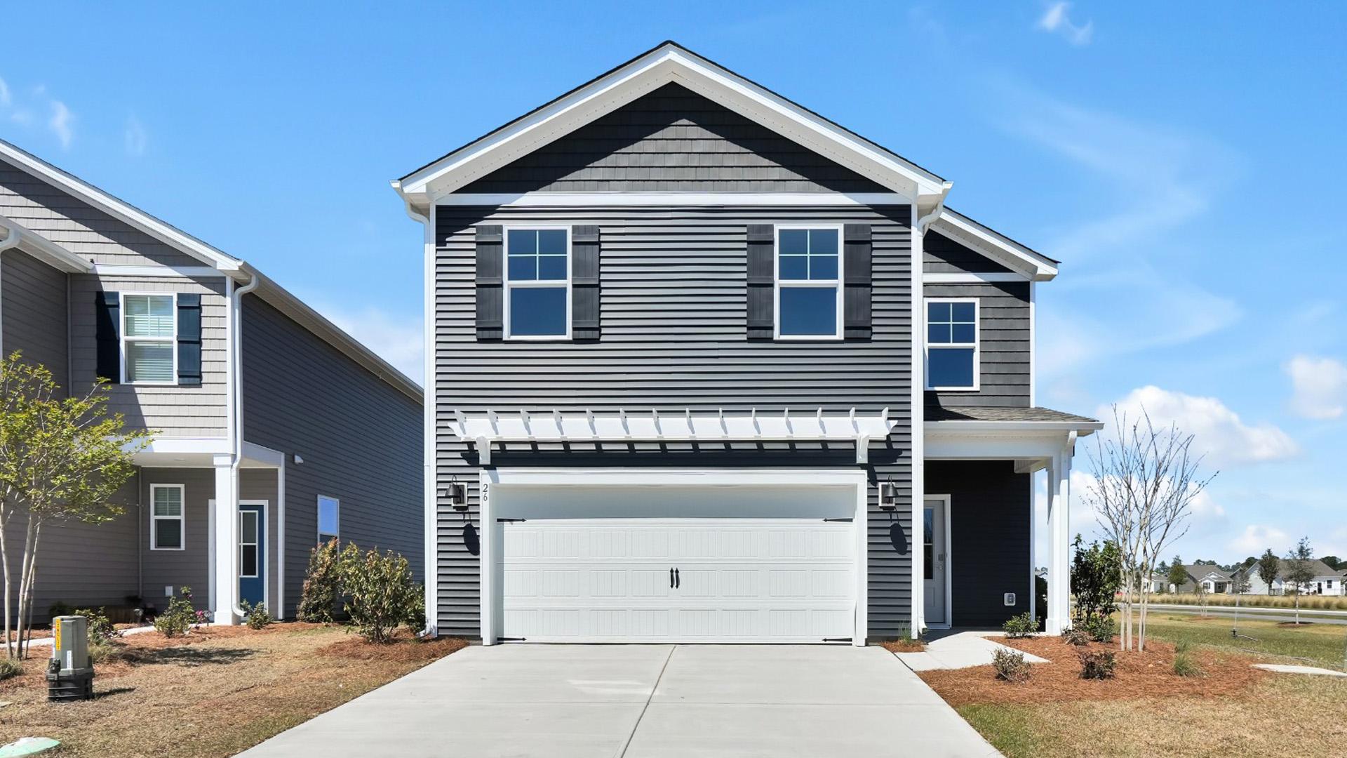The Bennet floorplan is available in our Blake Farm community in Wilmington, North Carolina. This charming layout features an open-concept main level. Inside the 3 bedroom, 2.5-bathroom home, you’ll find 1,441 square feet of comfortable living.