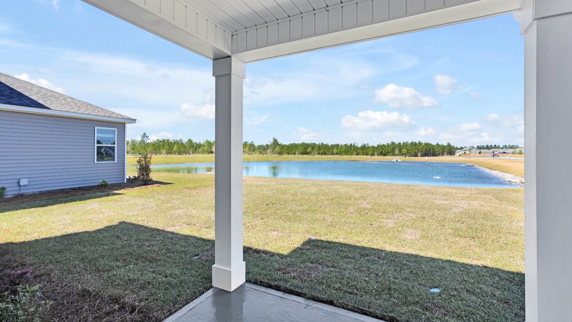 Enjoy the covered porch perfect for entertaining and enjoying the Carolina evenings.