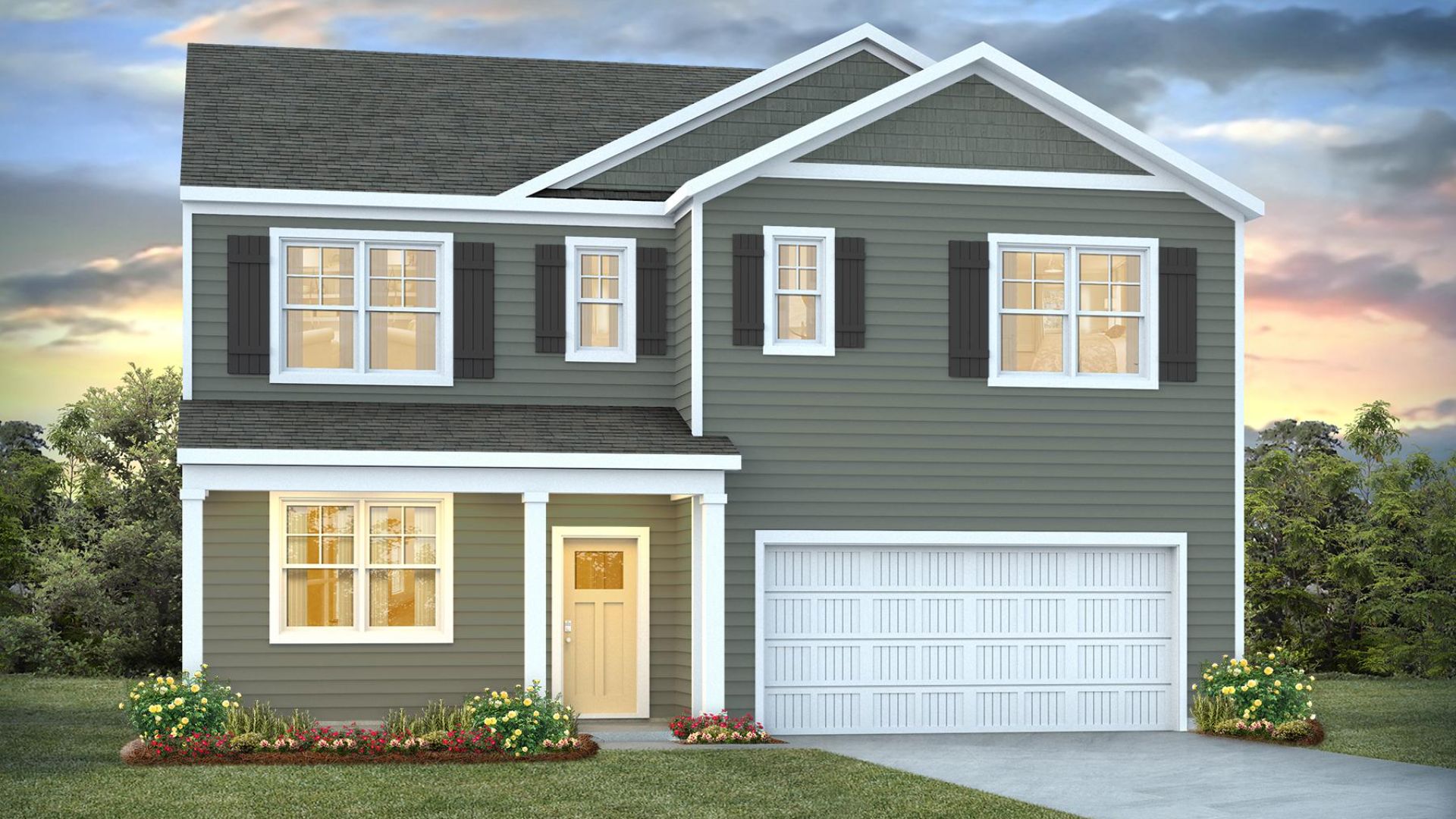 The Hayden Floorplan offers 2,511 square feet with 5 bedrooms, 3 full bathrooms. New Homes in Jacksonville NC. Smart Home Technology