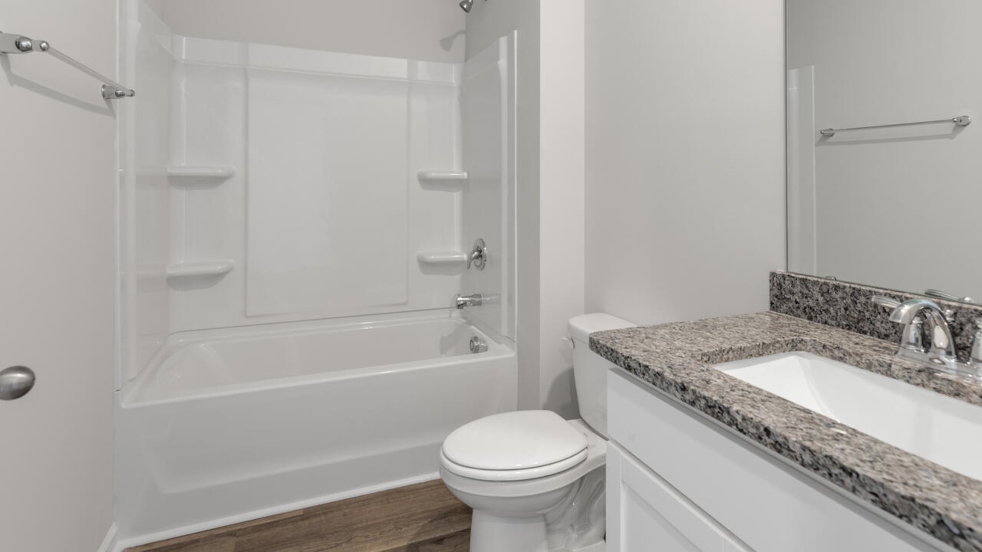 Upstairs, the Darby has a large bedroom, a game/living room, and a full bathroom, providing extra space for guests or a home office.