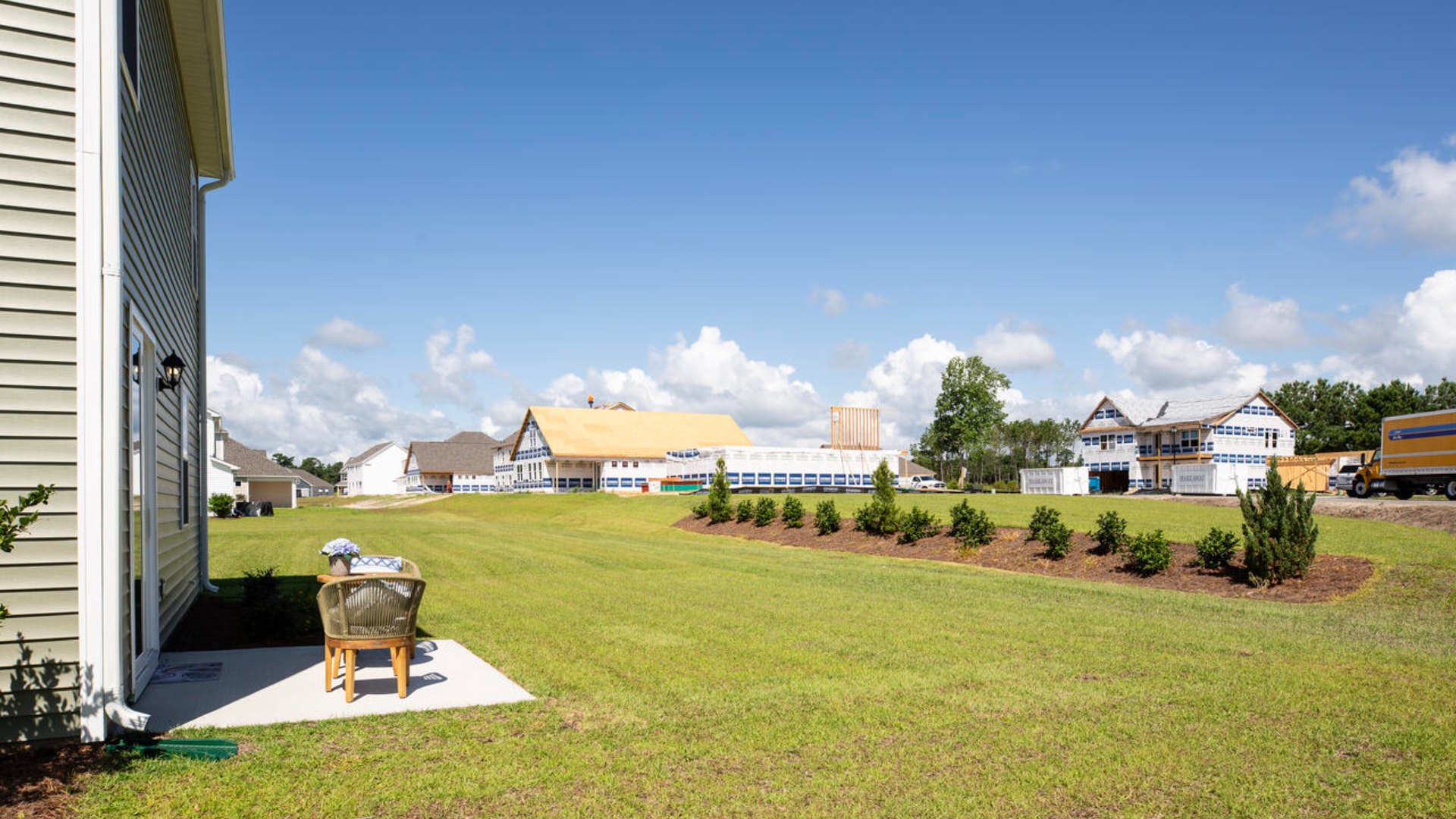 Enjoy the patio perfect for entertaining and enjoying the Carolina nights.