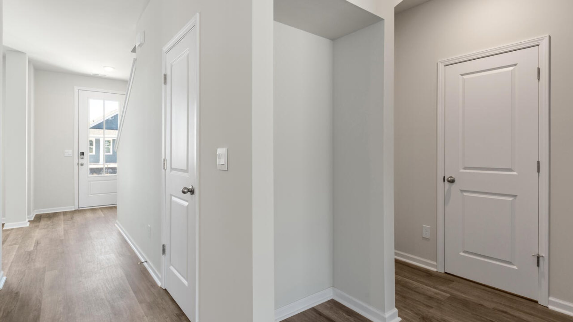 As you enter the home you will find a formal dining room, open concept kitchen and family room with additional seating at the large kitchen island, and a first floor primary bedroom retreat.