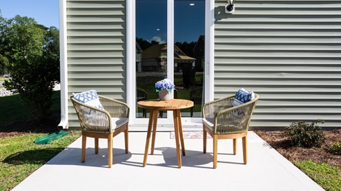 Enjoy the patio perfect for entertaining and enjoying the Carolina evenings.