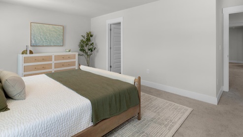This home provides a guest room or office on the ground floor along with the primary suite and 2 additional bedrooms upstairs. It includes a generous upstairs loft that can serve as an entertainment area, play space, or office. The Woodstock comes with a 2-car garage.